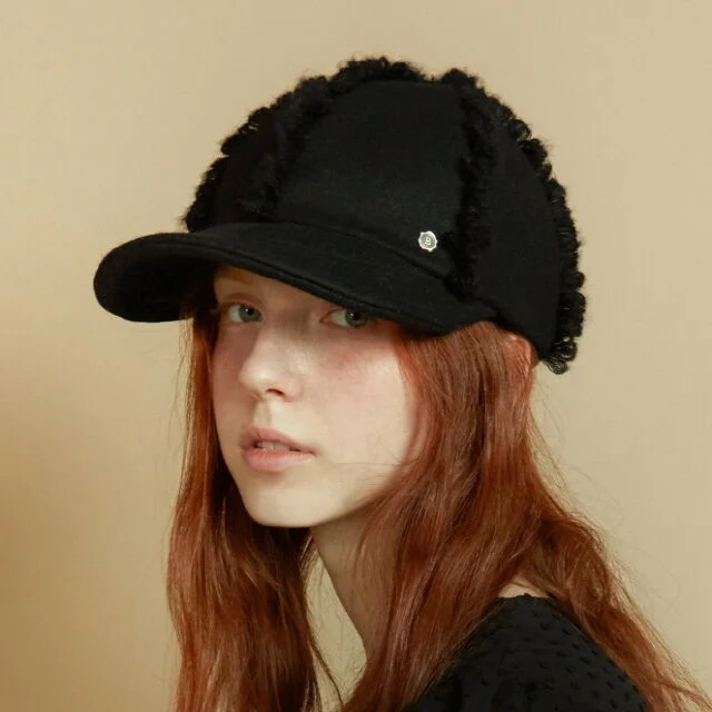 Fringe wire cap -Black