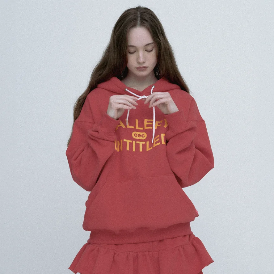 GALLERY UNTITLED HOODIE (RED/加絨)