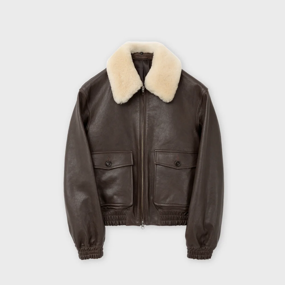 A-2 Leather Jacket, Brown