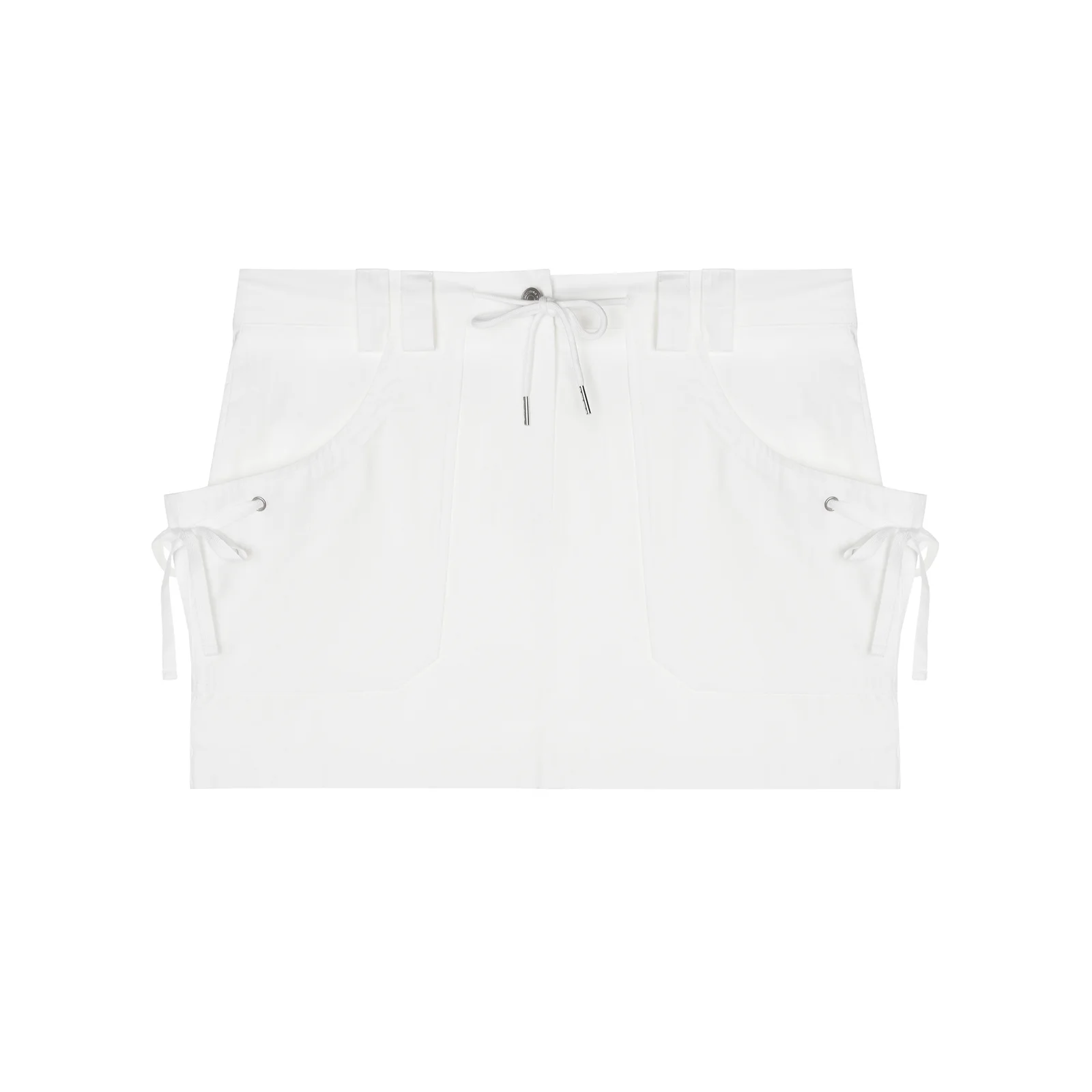 CARGO POCKET MINI SKIRT_IVORY
