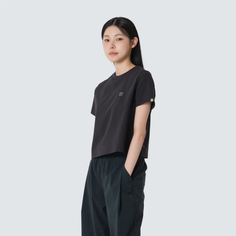 經典 女裝 圓領 短袖 T恤 Black (S26MWTTS15)