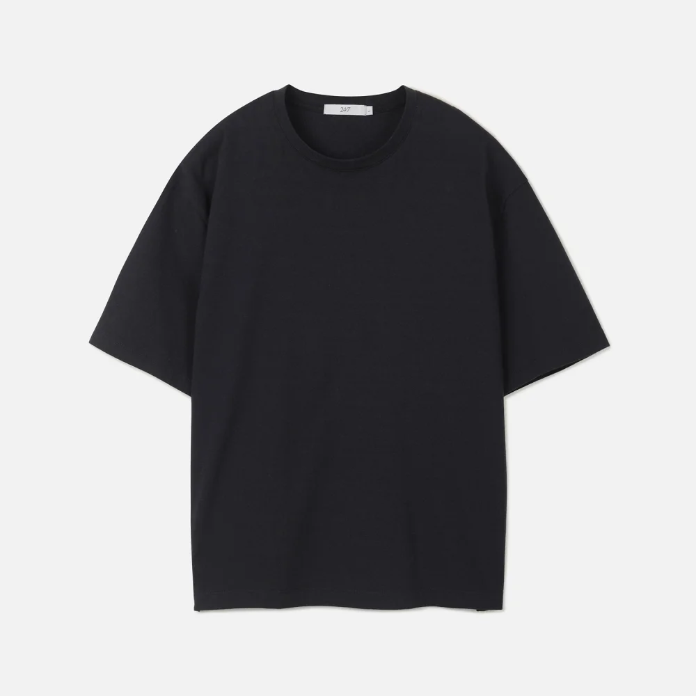 COTTON ASKIN BLENDED CROP TEE DARK GRAY (247)