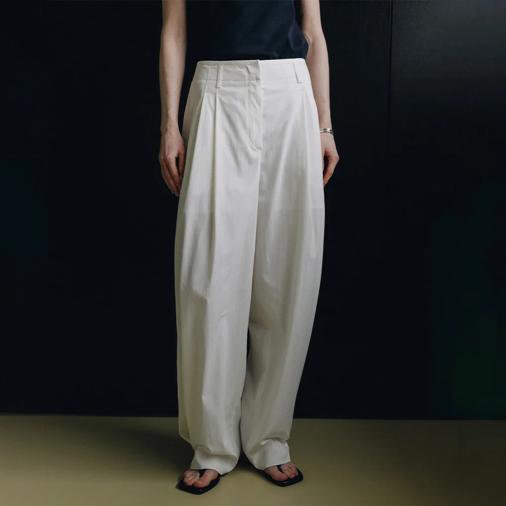 Wide Two-Tuck Pants SW6ML784_2color