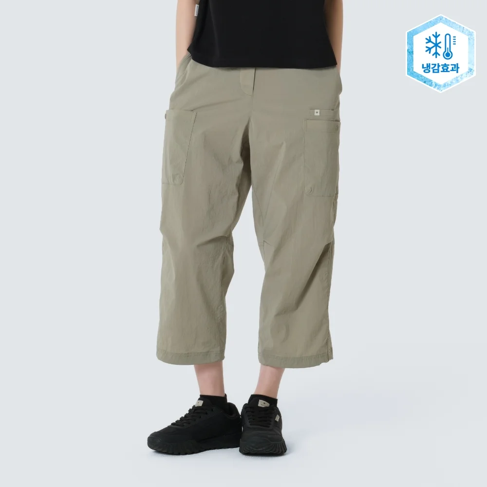 髮根 女裝 8分 褲子 Khaki Gray (S26MWRPT53)