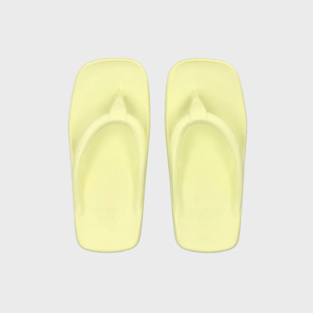 方形 Jet 人字拖 蠟 黃色(WAX YELLOW)