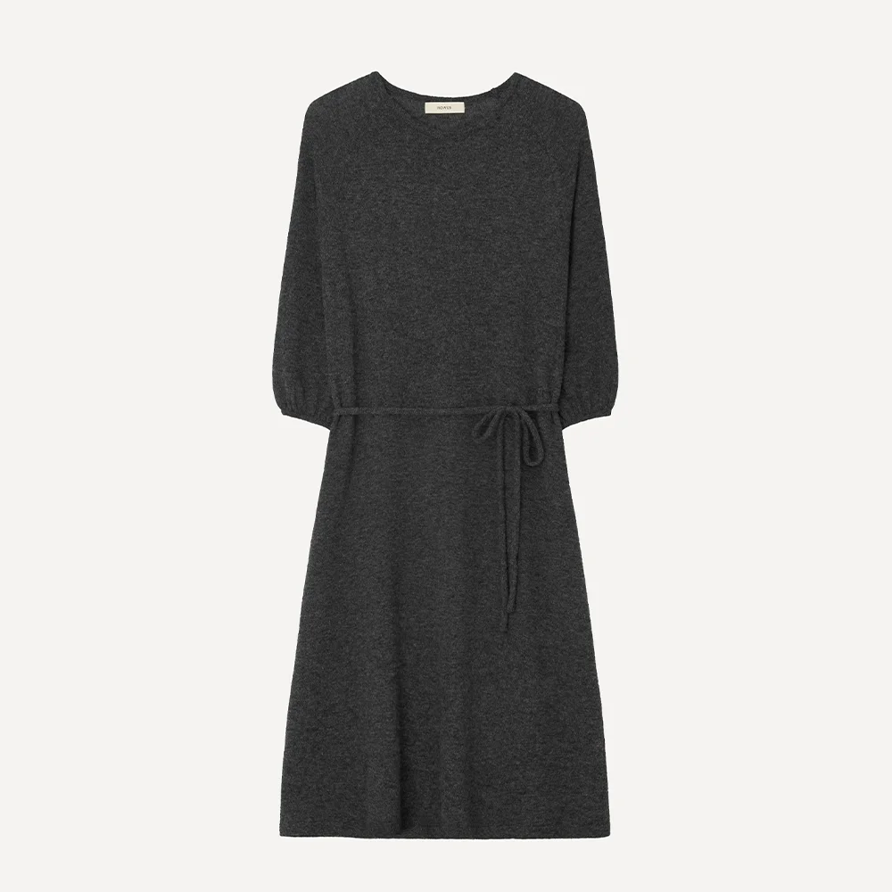 WOOL KNIT ONE PIECE (SMOG GRAY)