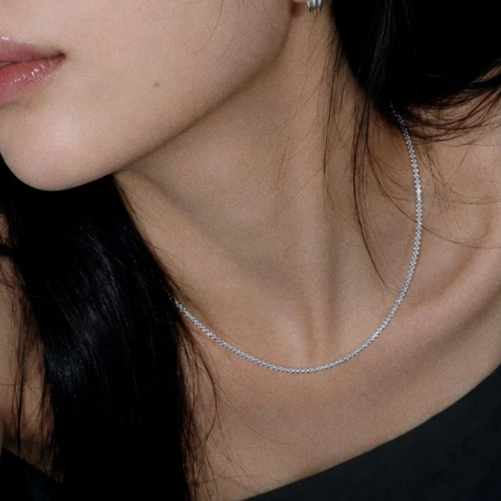 Snowflake chain necklace (2 colors) / 雪花 鏈條 頸鏈