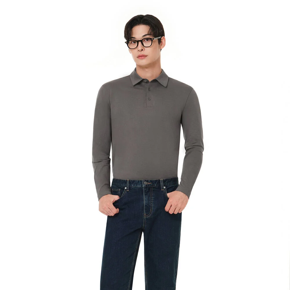 NEW Airy Fit 男裝 薄絨 Polo 長袖