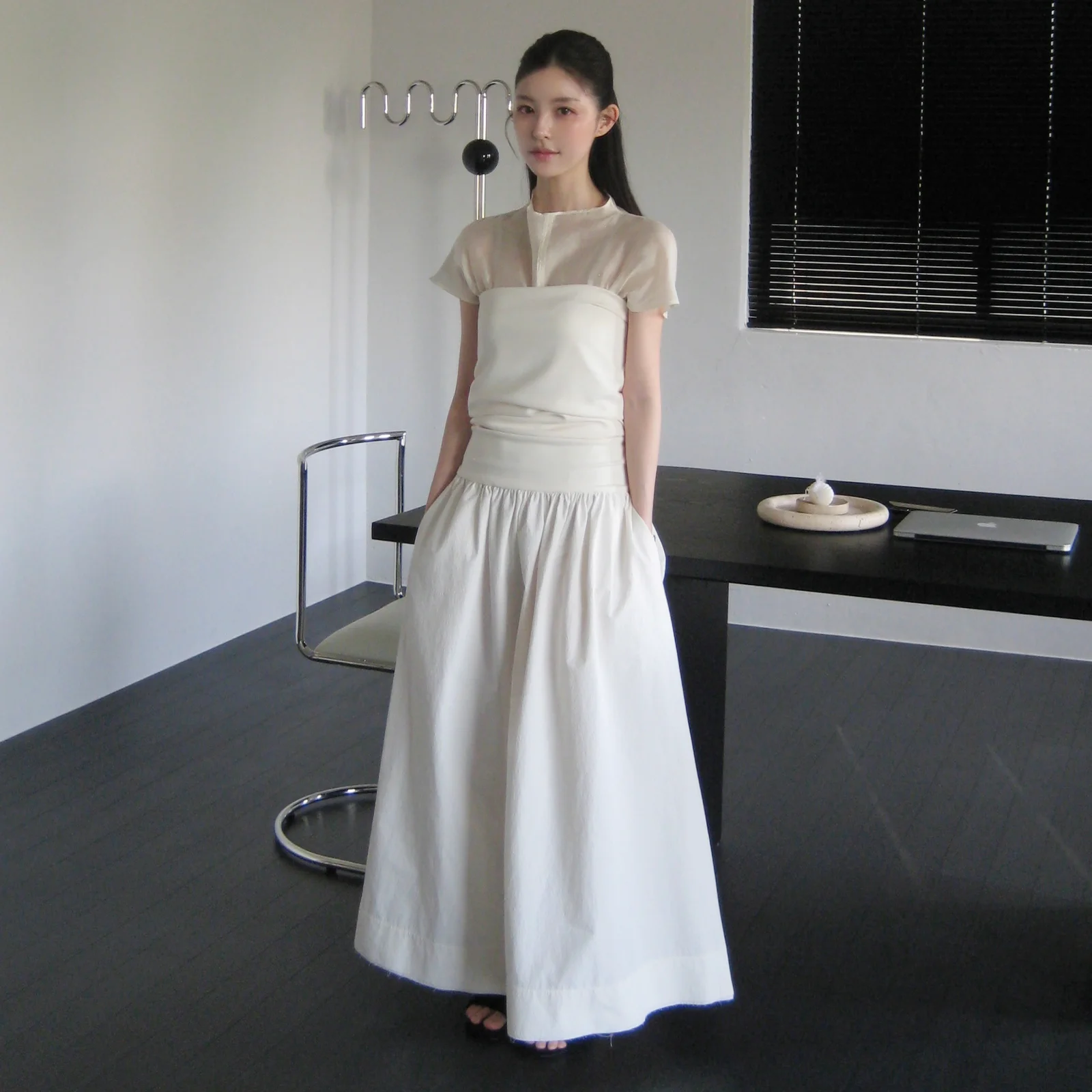 TUBE TOP NATURAL FLARE DRESS3_IVORY