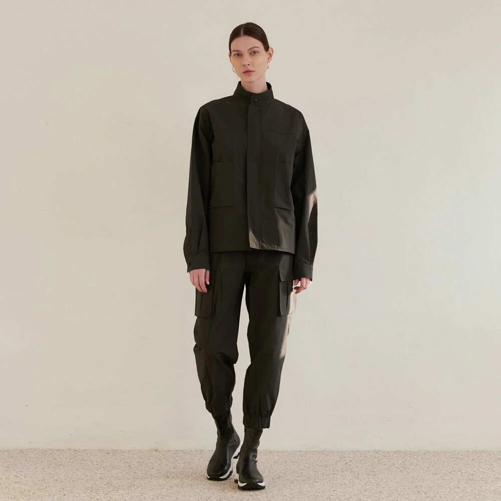 POCKET JOGGER PANTS - CHARCOAL BLACK