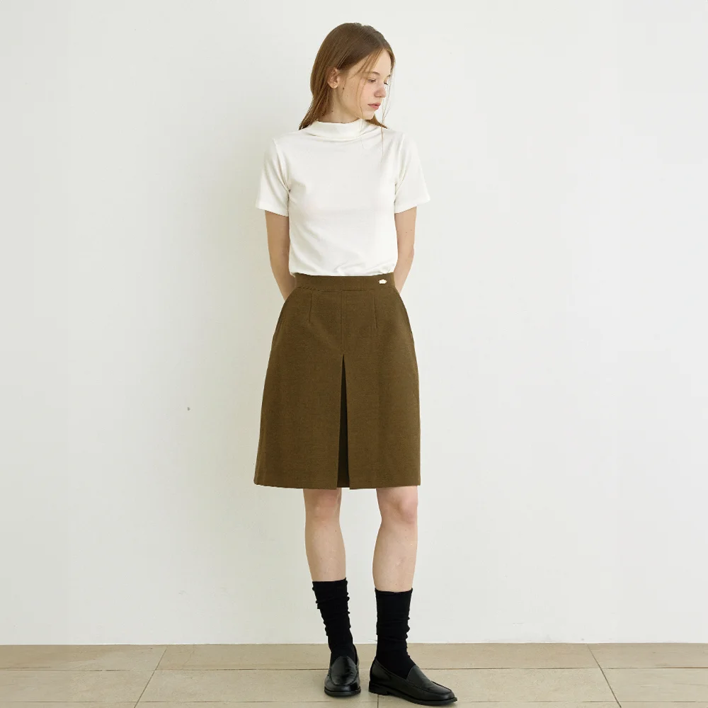 Piore midi skirt (Brown)