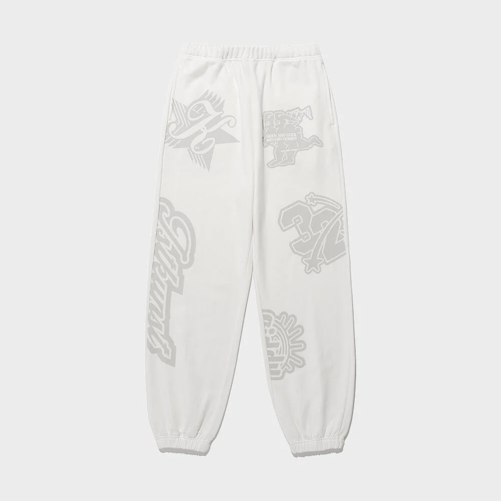 WAPPEN GRAPHIC SWEATPANTS_WHITE(IK2ESMPA00A)
