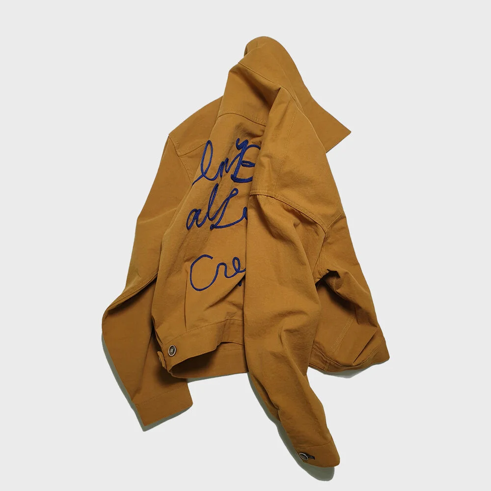 10s Oxford lettered jacket 20ver-Mustard