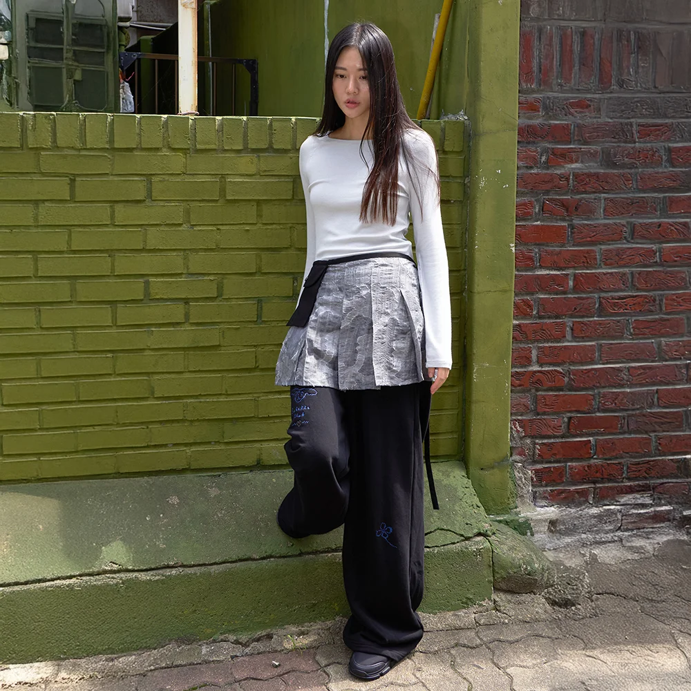 BP Teeny Clover Loose Pants_Black