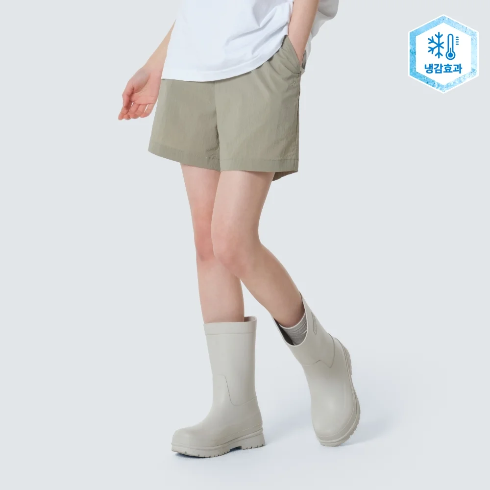 髮根 女裝 短褲 Khaki Gray (S26MWRHP61)