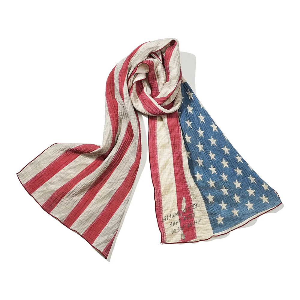 PETERS USA FLAG SCARF - RED