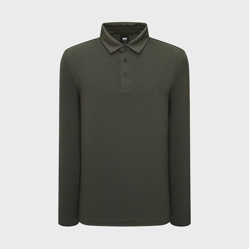 BOOST_基本 Polo T恤_Greyish Khaki_KMU25281K5