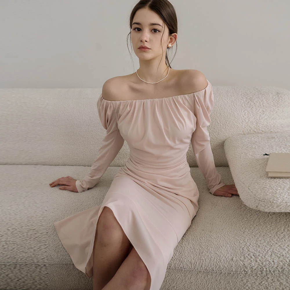 Lautre Miu Puff Beige Dress