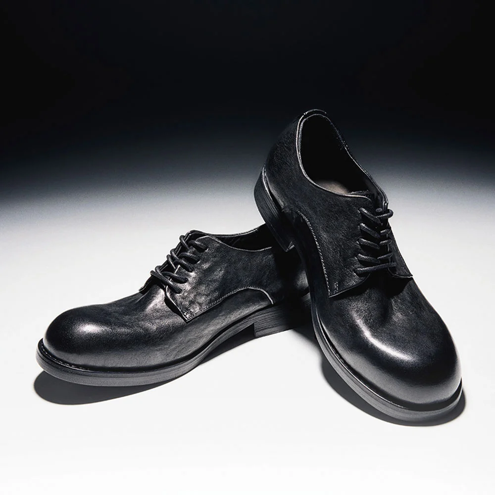新款 標準 德比鞋 R26H124 (Horse Leather Black)