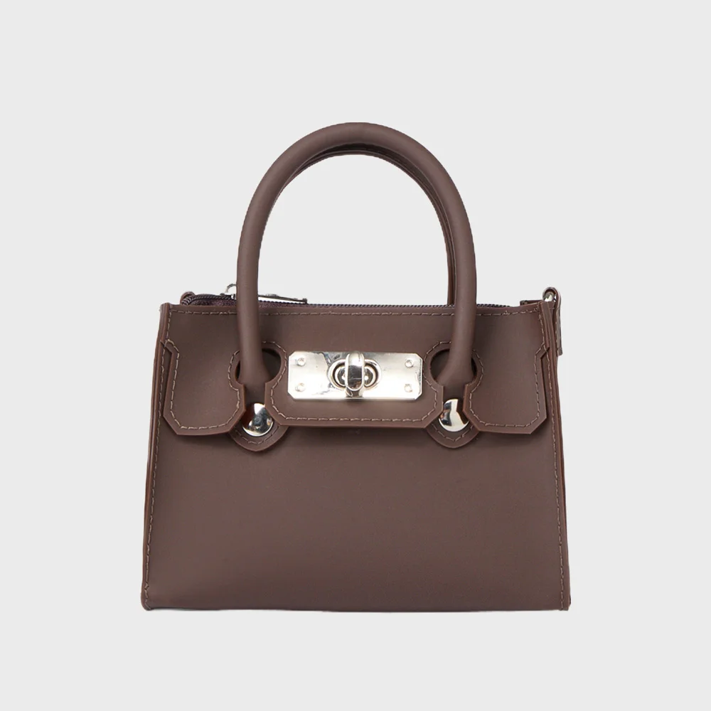 JELLY CHAIN MINI BAG IN BROWN
