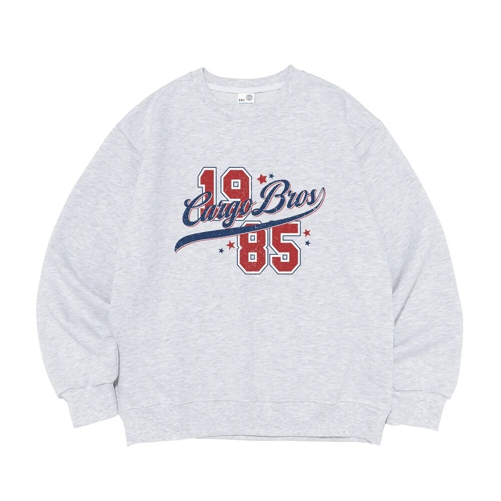 BROS 1985 NUMBERING SWEATSHIRT (L.GRAY)