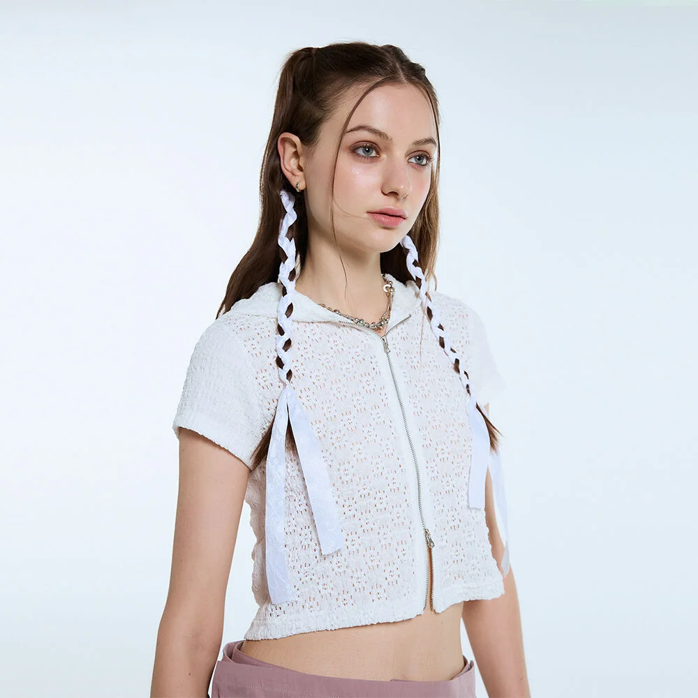 L11 MIX HOOD ZIP-UP(WHITE)