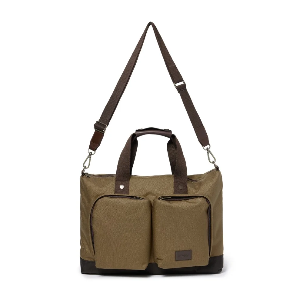 TWO POCKET TOTE BAG - D/BEIGE (P245ATO203)