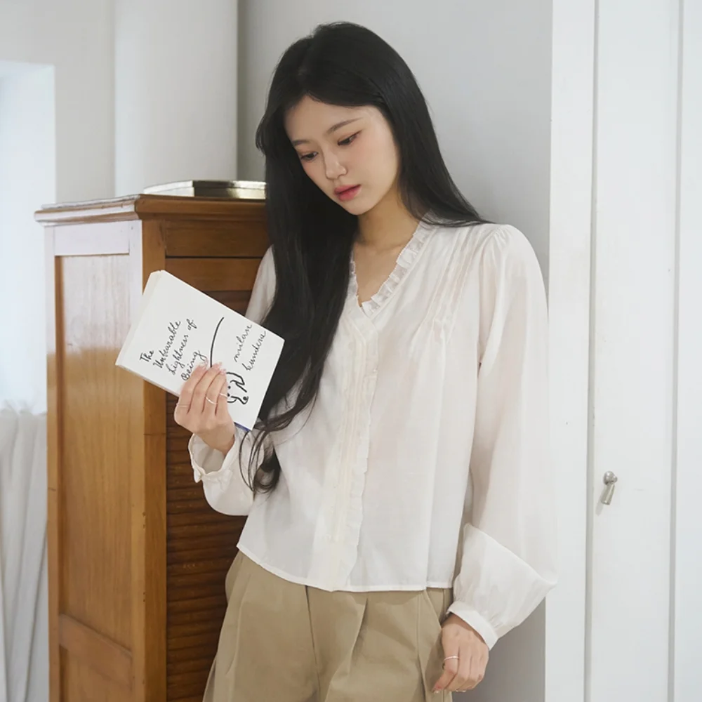 Frill Pintuck Blouse
