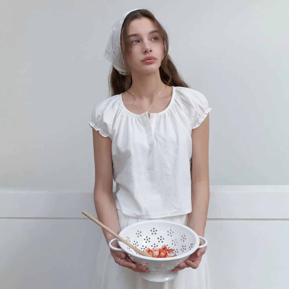 Over-creamed blouse (ivory)