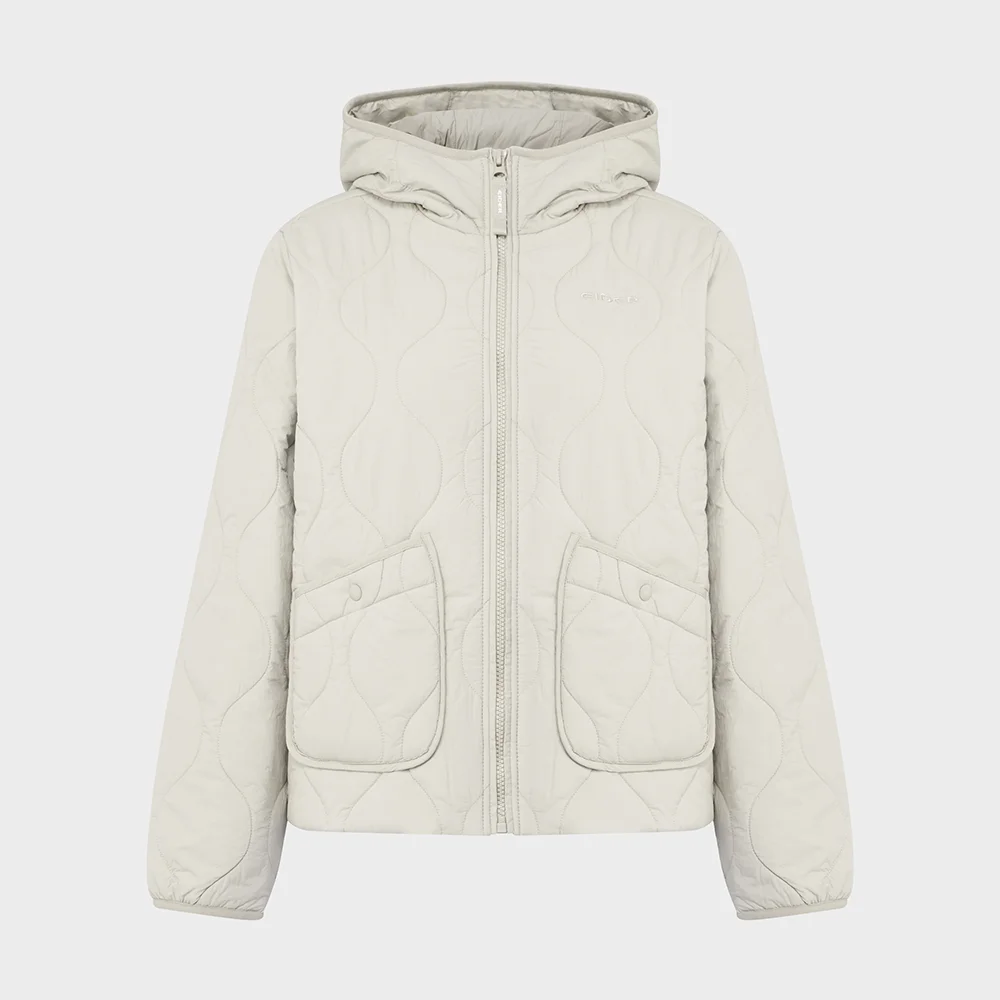 POP 女裝 輕量 羽絨外套 外套_Grayish BEIGE_DWU26186GE