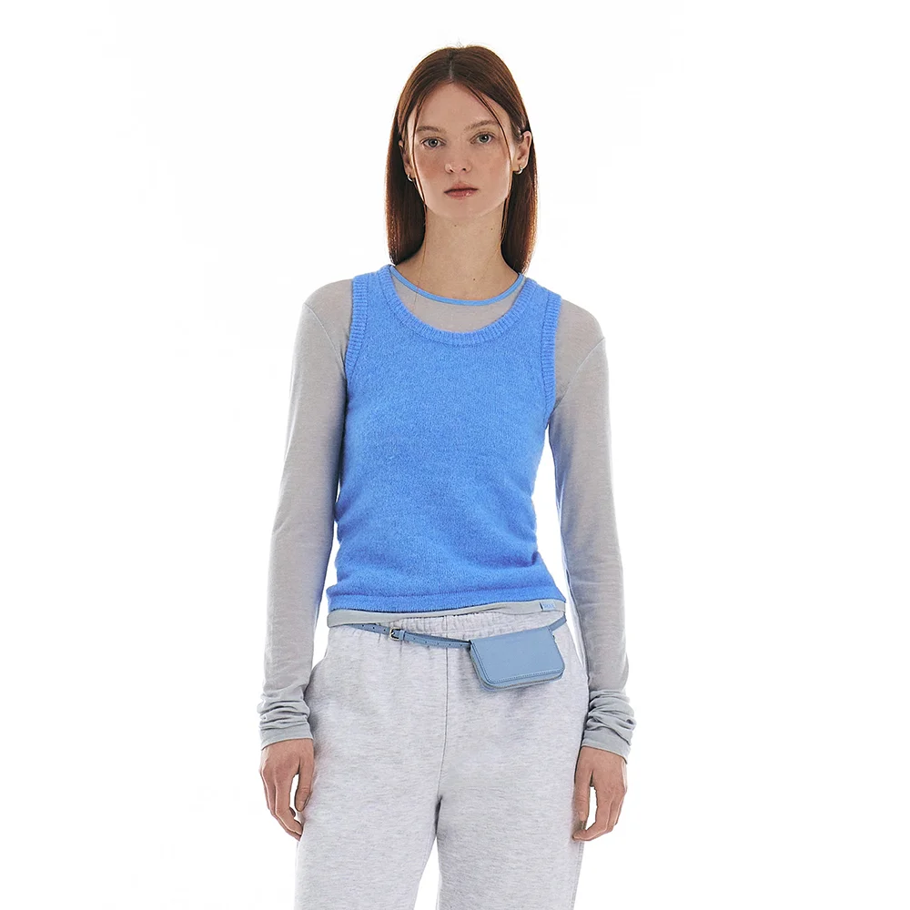 JASE KNIT SLEEVELESS (BLUE)
