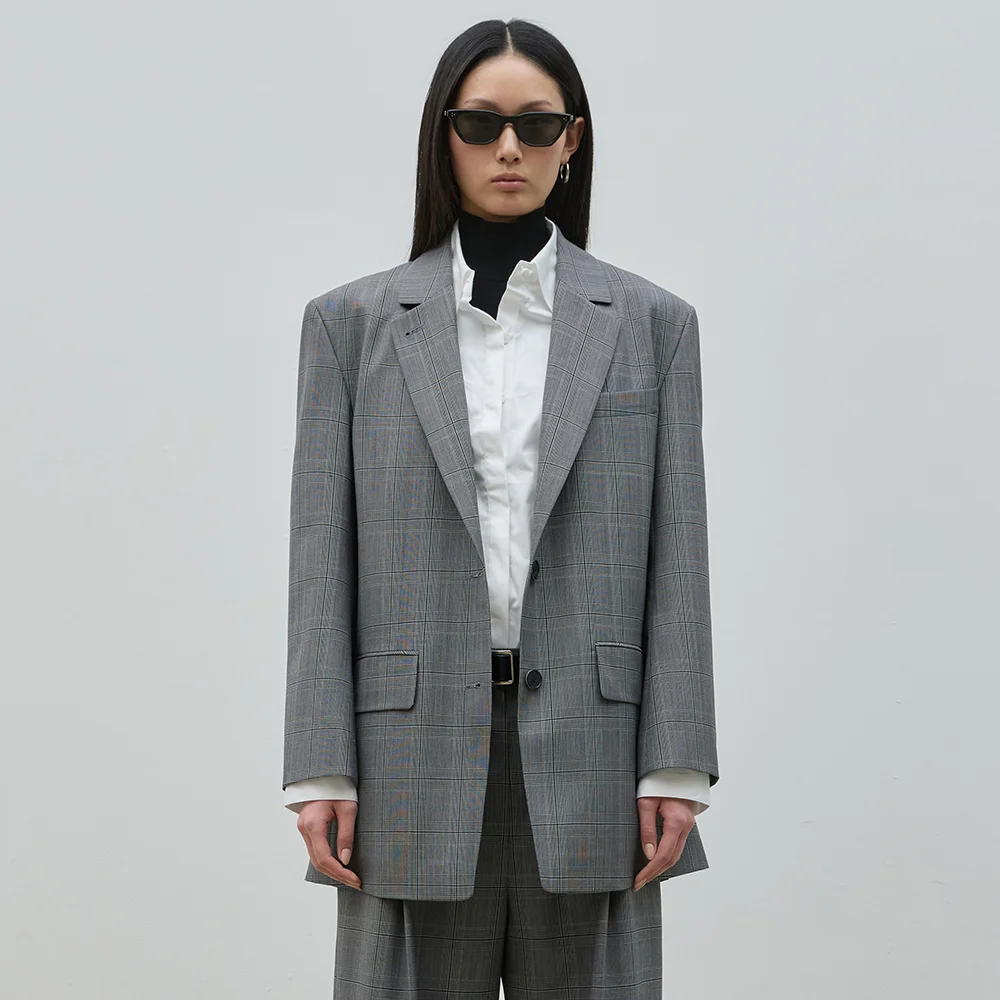 ALAN CHECK OVER FIT JACKET