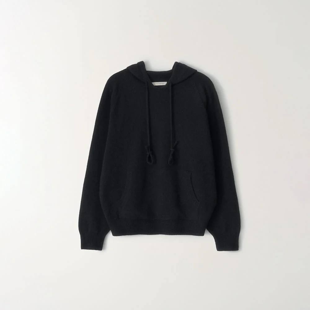 Casta knit hoodie sweater (Black)