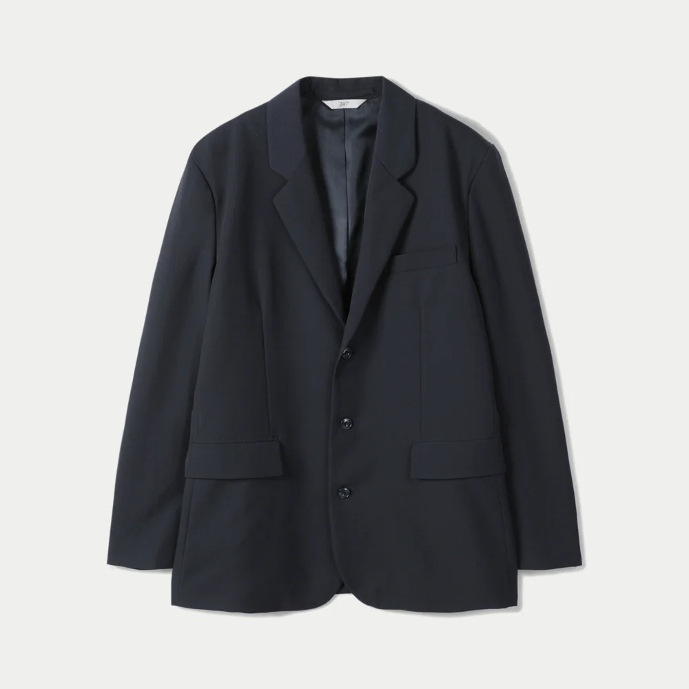 SINGLE BREASTED 3 BUTTON JACKET DARK NAVY (247)