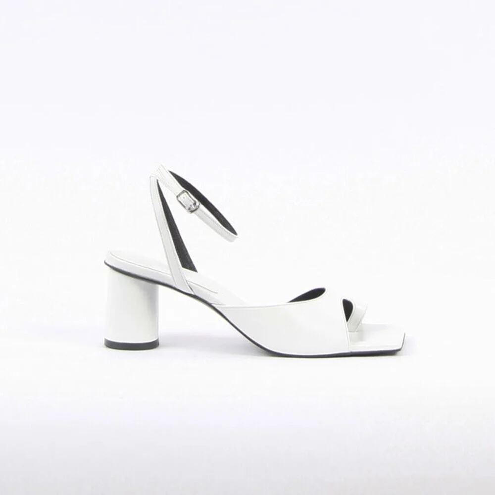 Aveline Sandals Leather White