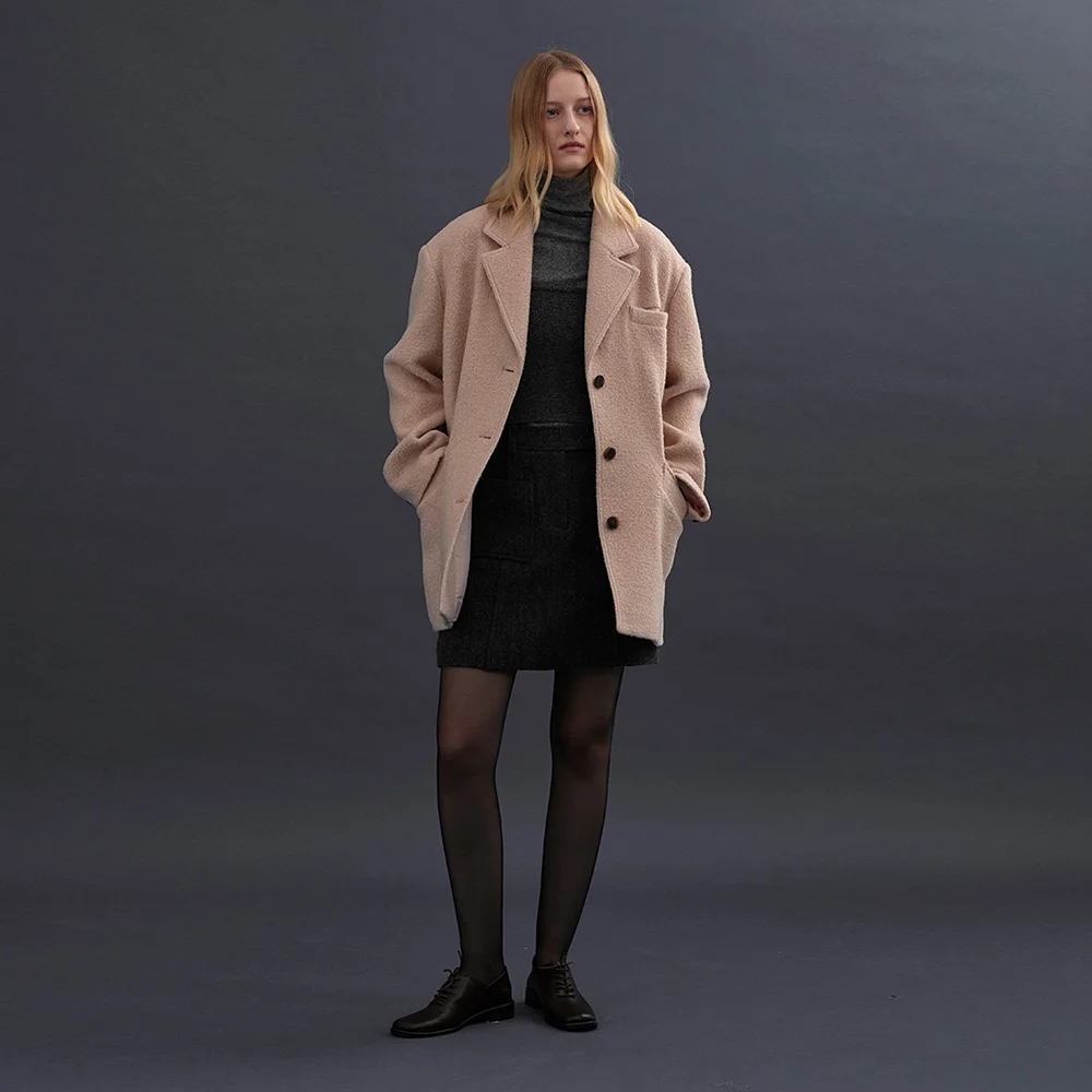 OVER-FIT HALF JACKET (pale pink)
