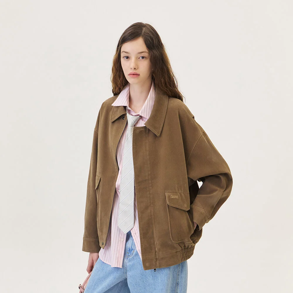 LUSSON SUADE JUMPER (BROWN)