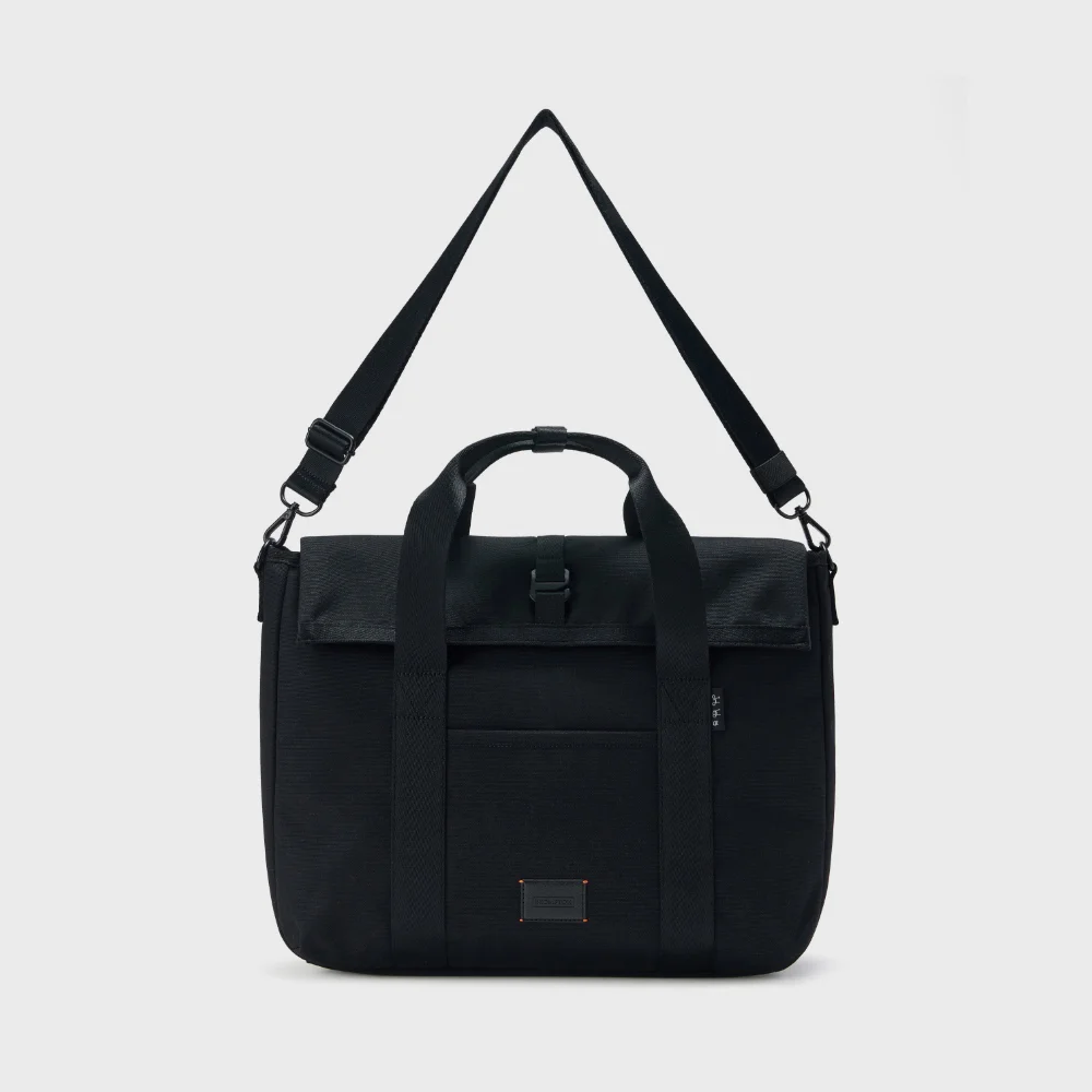 FLAP TOTEBAG - BLACK (P255ATO411)