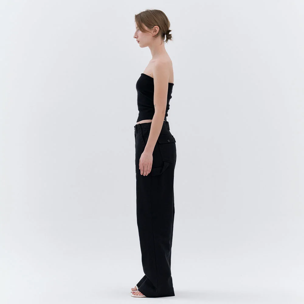 Pauline Tube-Top Knit (Black)