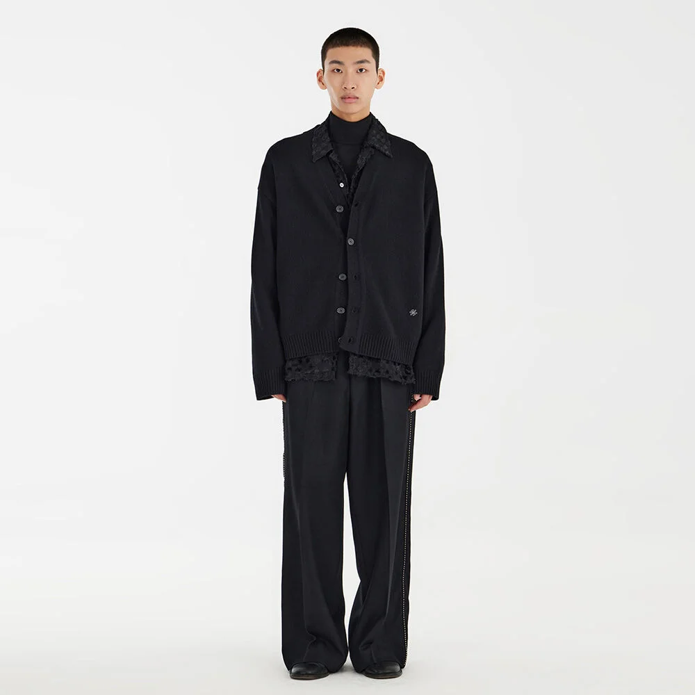 Emblem Cardigan - Black