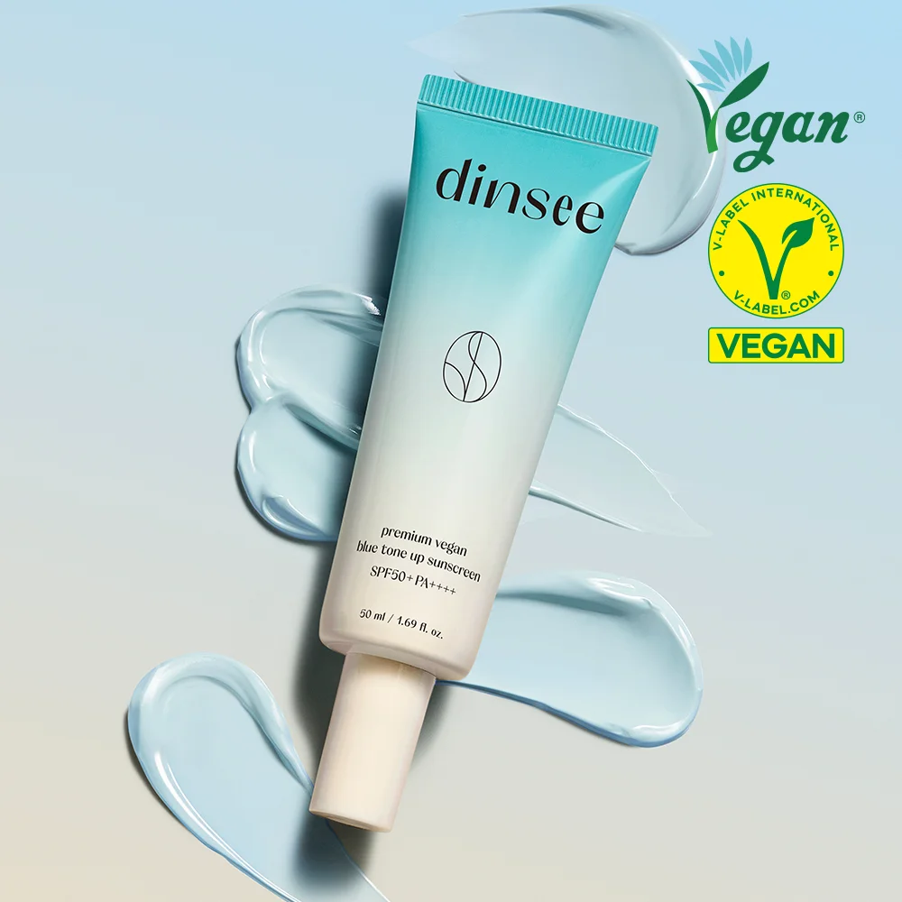 DINSEE 高級 純素 藍色 色調 提升 防曬霜 SPF50+ PA++++50ml