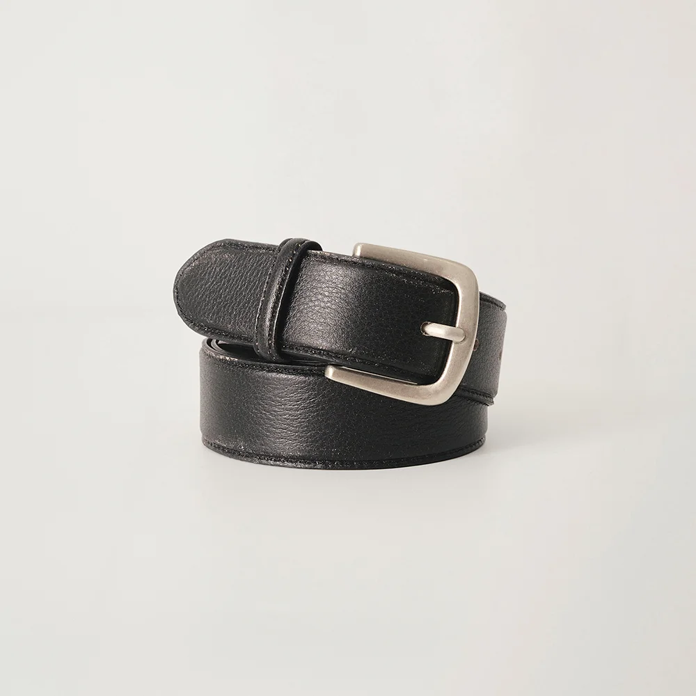 Vintage leather belt (Black)