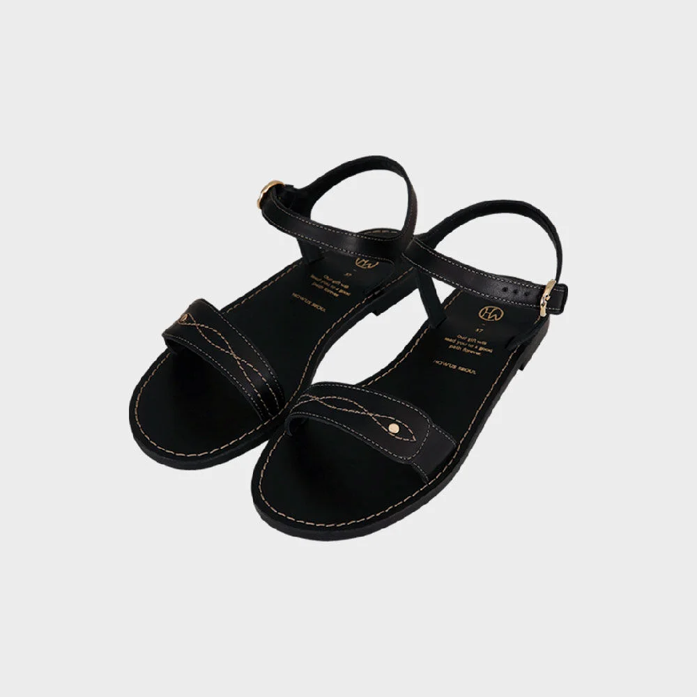 WESTERN SANDAL (BLACK)