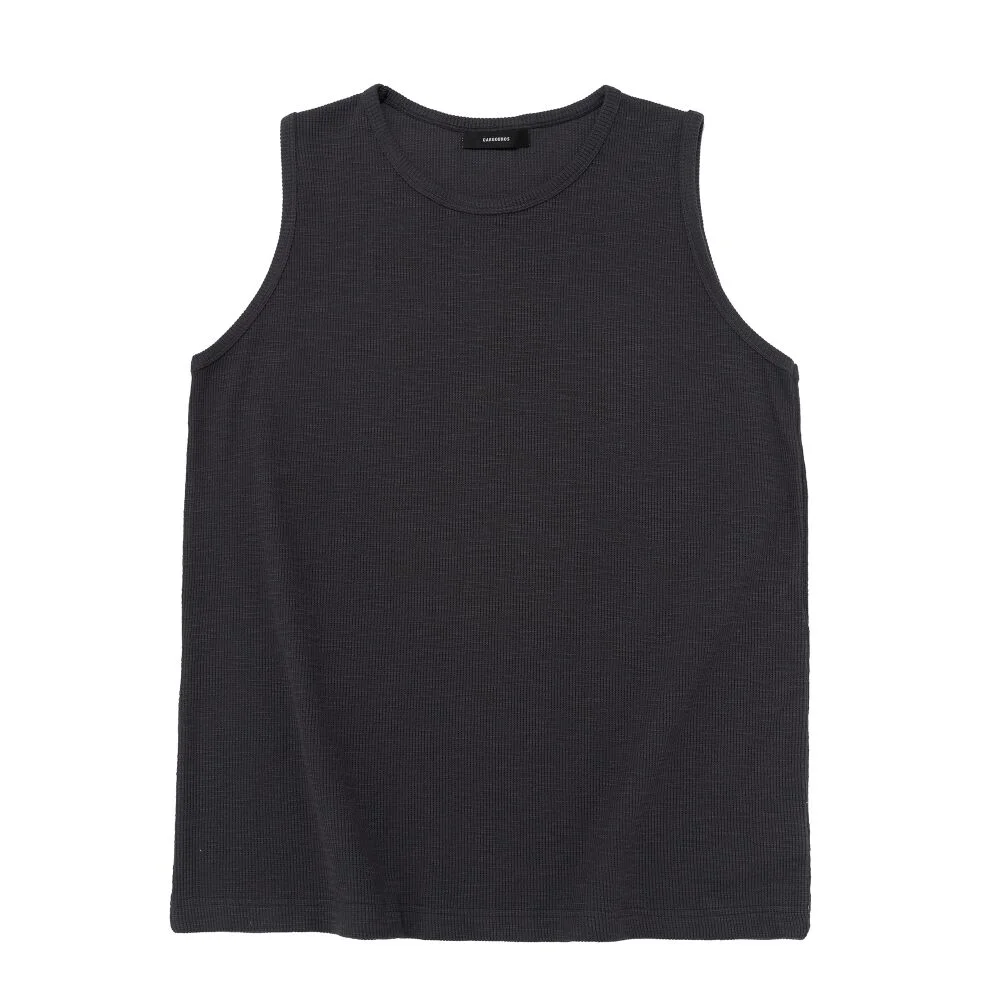 STANDARD WAFFLE SLEEVELESS (CHARCOAL)