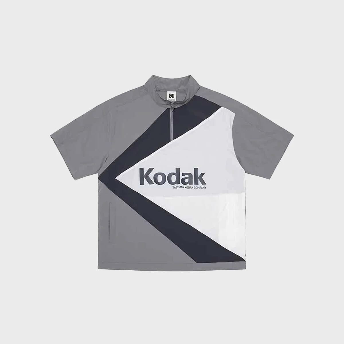 Kay 短袖 Stand Neck 風褸 GREY