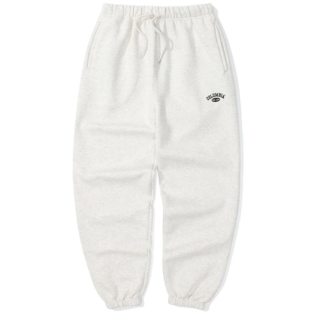 CU ARCH LOGO REGULAR-FIT FLEECE JOGGER PANTS 燕麥色