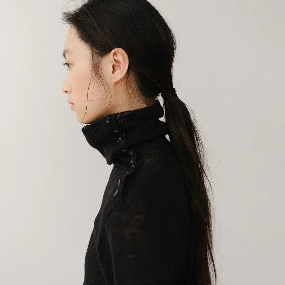 Wholegarment Turtleneck Black