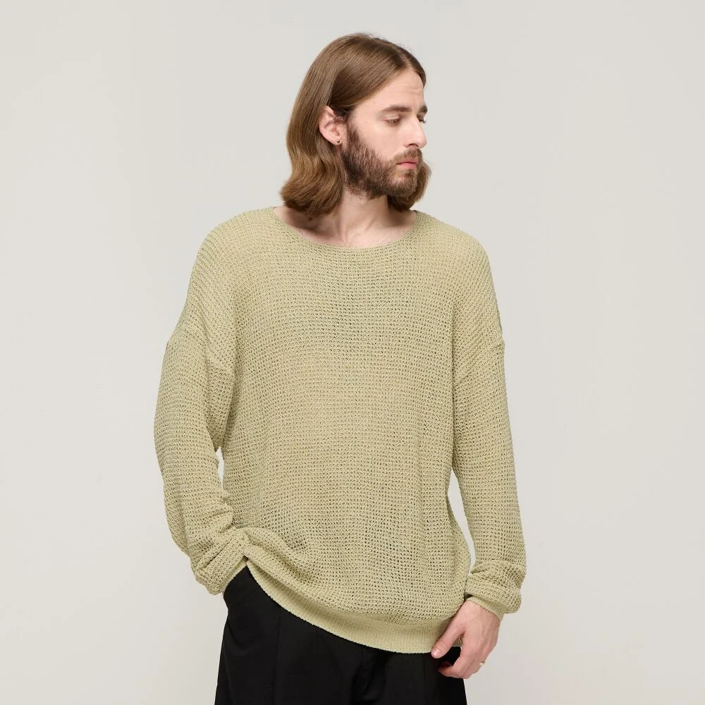 CB SUMMER SCASHI WAFFLE COZY KNIT (KHAKI)