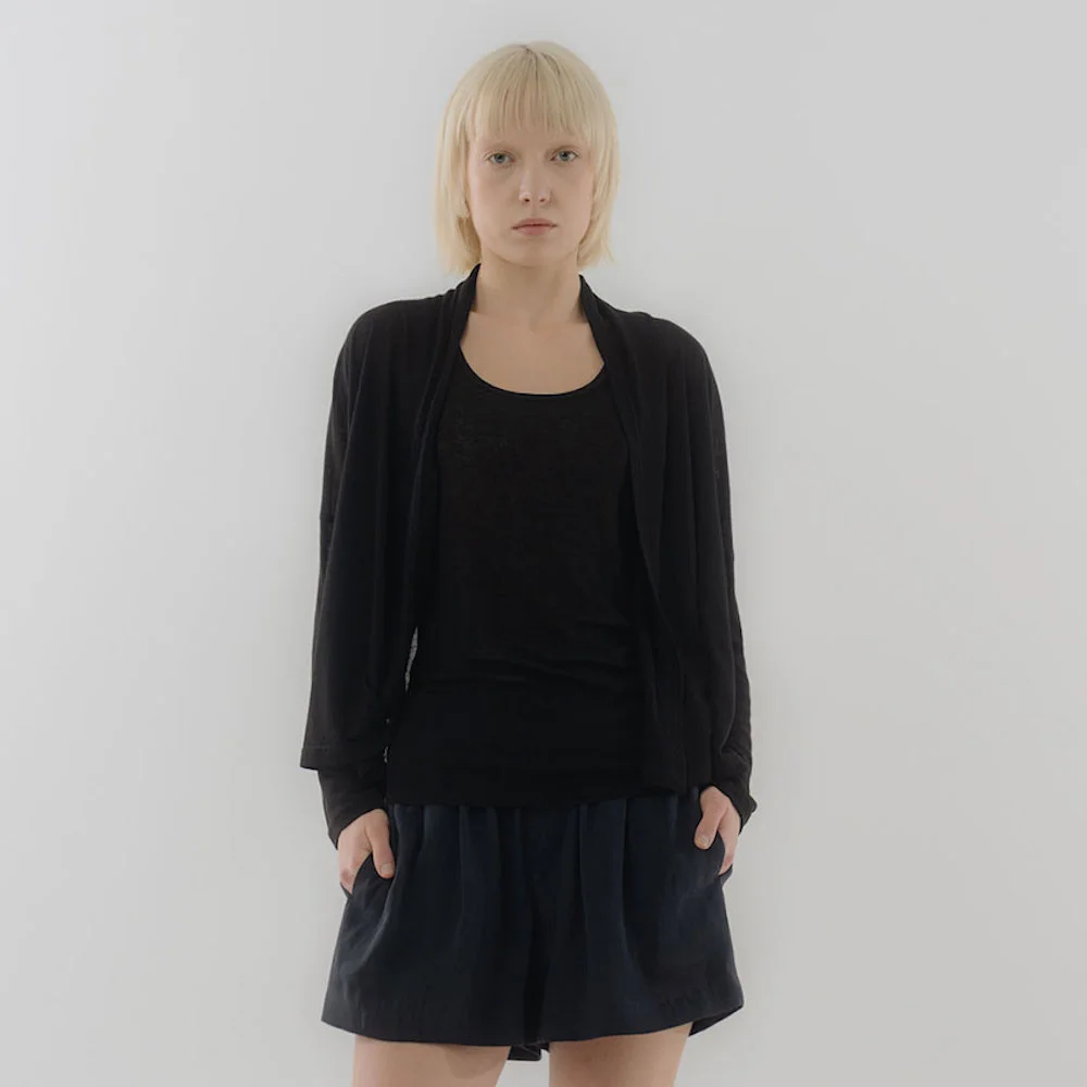 Tencel Crop Cd_Black