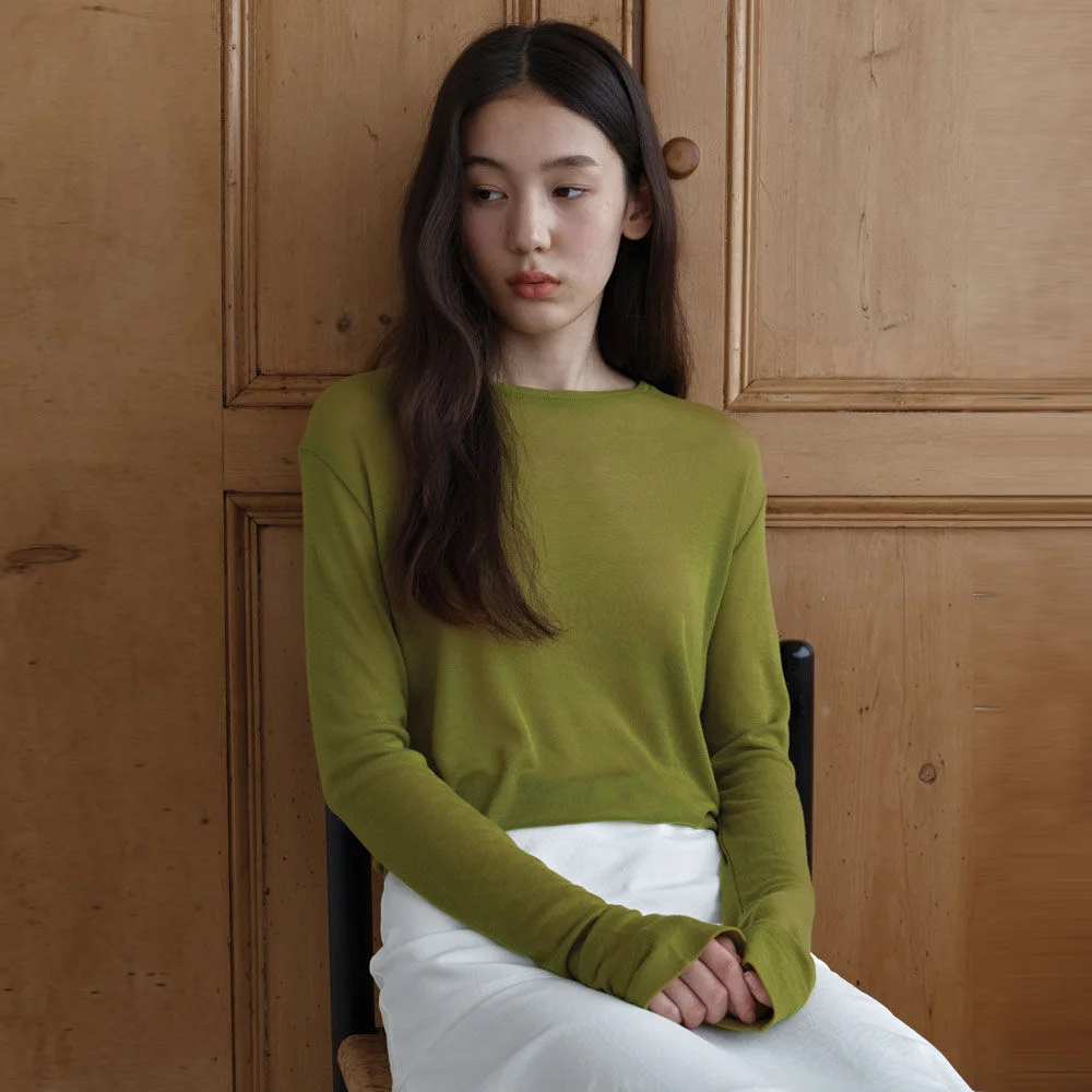 Sheer Touch Long Sleeve (Olive)